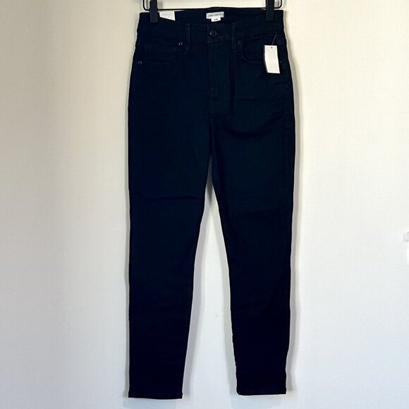 NWT Good American Always Fits Good Petite Skinny in Black - Size 6-12 - Picture 2 of 10